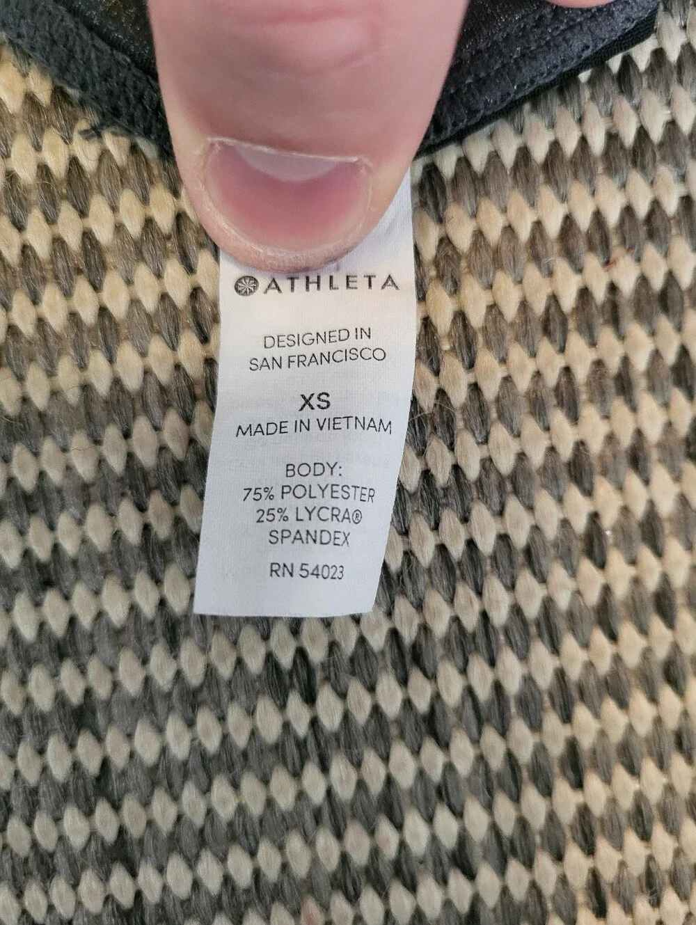 Athleta Elation Shimmer Tight Leggings XS Black Powervita High Rise